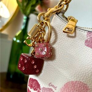 NWOT Coach Dice Cluster Keychain